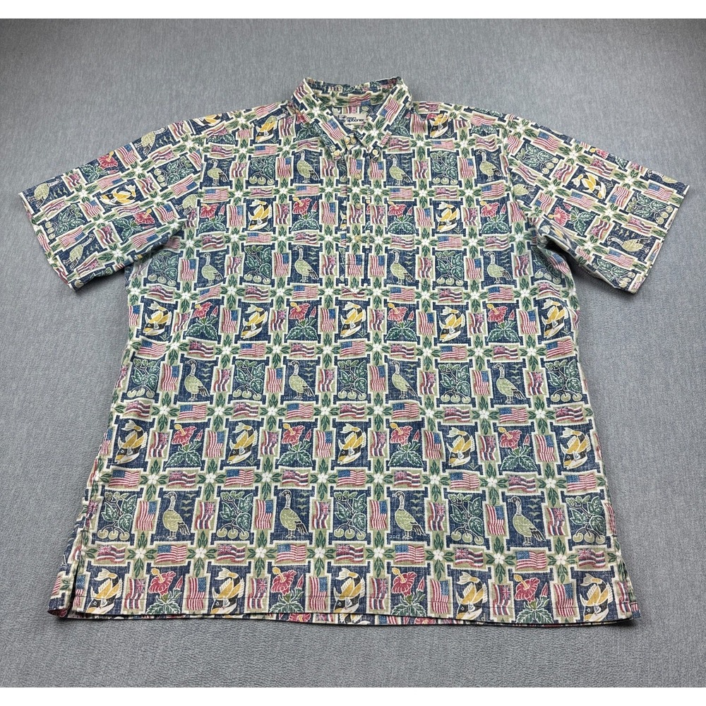 Vintage Reyn Spooner Shirt Men 3XL Multicolor Dietrich Varez Summer Hawaiian Top